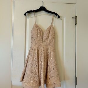 Speechless Dress Rose Gold Size 3
